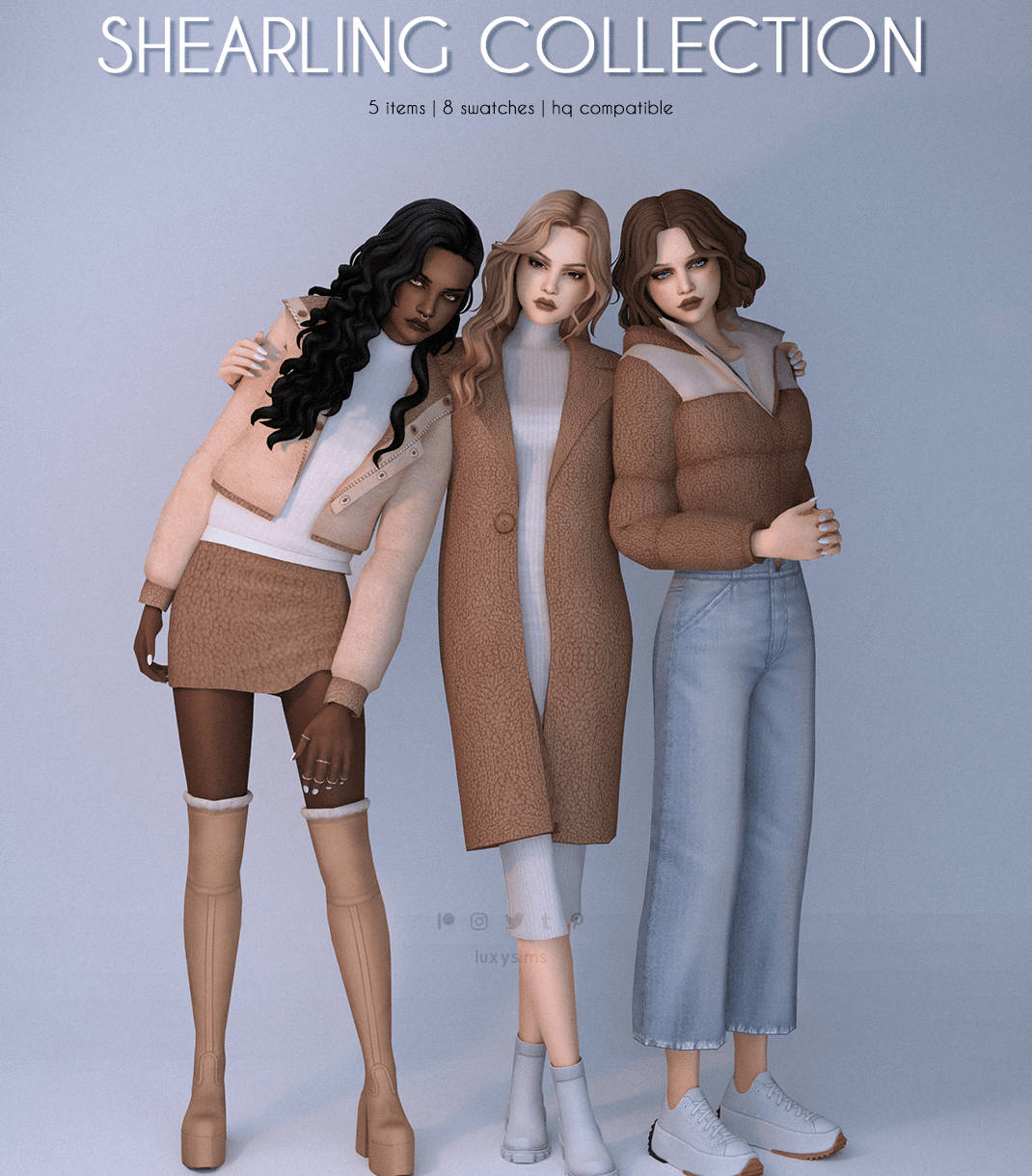 Скриншот мода Сет зимней одежды Shearling Collection